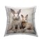 Stupell Industries Fluffy Spring Rabbits Outdoor Printed Throw Pillow Design by Arlington Prints, 18 x 7 x 18